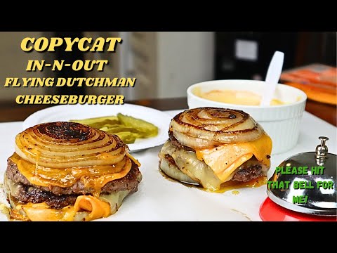 COPYCAT IN-N-OUT FLYING DUTCHMAN | TO MAKE ONION WRAP BURGER AT HOME VIDEO RECIPE