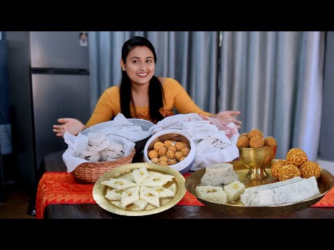 Magh Bihu Special- Coconut Barfi, Rice Cake, Til Gur Laddu, Til Pitha ||