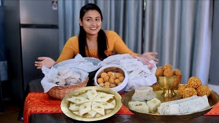 Magh Bihu Special- Coconut Barfi, Rice Cake, Til Gur Laddu, Til Pitha ||