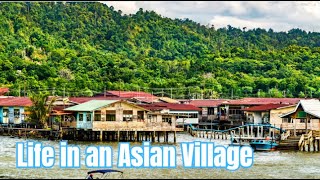 Outdoor Bathing in an Asian Village / Life in an Asian Village