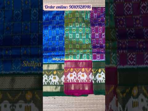 Latest pure pattu Pochampally Ikkat sarees / Shilpa fashion tv #pochampallysarees #sarees