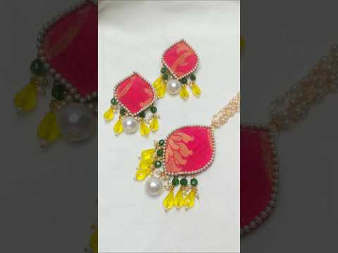 Diy earrings 🌸🌸🌷 #diy #earrings #handmade #creative #trending #navratrispecial #diyearrings #shorts