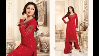 SALE OFFER !! LT NITYA VOL 1800 SERIES  GEOERGETTE EMBROIDERED WHATSAPP US ON  +91 8828391569