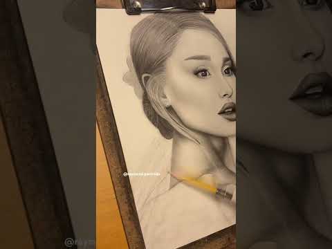 DRAWING ARIANA (tiktok: raymond.portraits) #art #artistdrawing #shortsvideo #artist #arianagrande