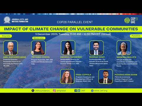 COP28 Event: Impact of Climate Change on Vulnerable Communities