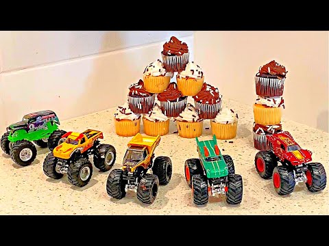 MONSTER JAM | CUPCAKE CRASH 'N SMASH | EL TORO | GRAVE DIGGER | HOT WHEELS MONSTER TRUCKS | MAX-D