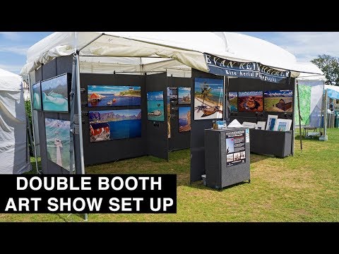 How to set up an art show booth in 60 seconds!