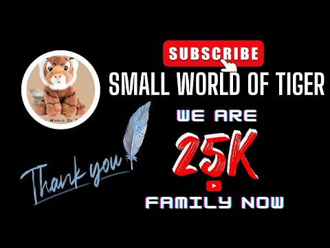 🙏🙏 THANK YOU FOR 25000 SUBSCRIBERS 🙏🙏 THANK YOU ALL FOR THIS MILESTONE 🙏🙏 @smallworldoftiger