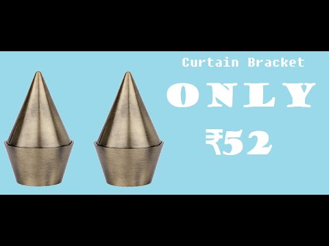 wskart Buy link in Description - Curtain End Cap Finial Bracket- F526(A)