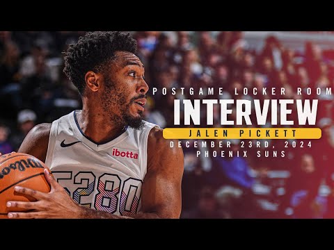 Jalen Pickett Postgame Locker Room Interview vs. Suns 🎙 | 12/23/24