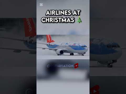 Airlines at Christmas - Part 2 🎄 #aviation