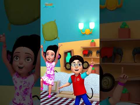 🐒 Five Little Monkey's | TMKOC English Rhymes |