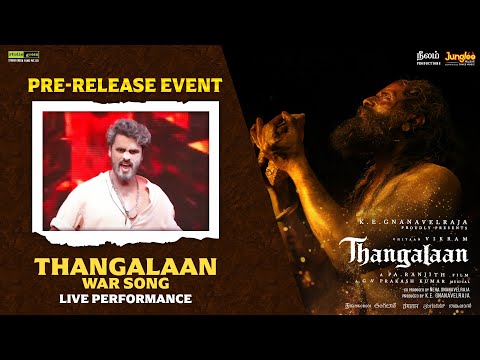 Thangalaan War Song Live Performance | Thangalaan Pre-Release Event LIVE | Chiyaan Vikram