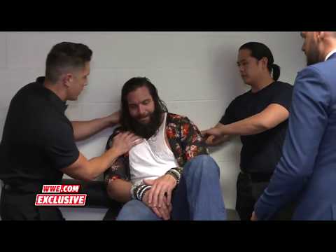 Bayley checks on Elias after Fallout of  Braun Strowman  Raw, Feb  12, 2018