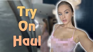 4K 🌸 Elegant Dress Try-On: Romantic Pink Lace Look! 🌸 |Transparent Try On Haul 2024 with Mare