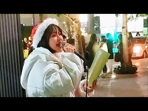 クリスマスソングメドレー   中島怜 路上ライブ 新宿