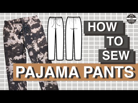 PAJAMA Pants for Men DIY - Complete Sewing Steps / PDF Patterns Boutique Sew Along