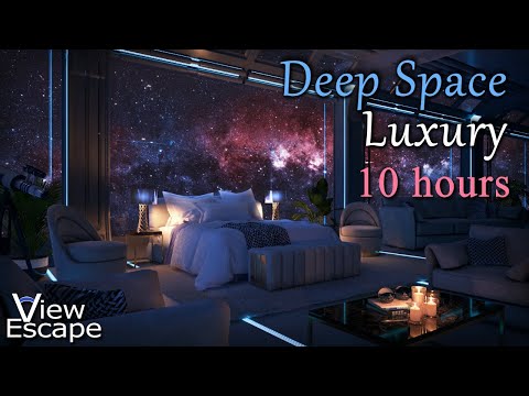 Deep Space Luxury | White and Grey Noise Ambience | Relaxing Sounds of Space Flight | 10 HOURS