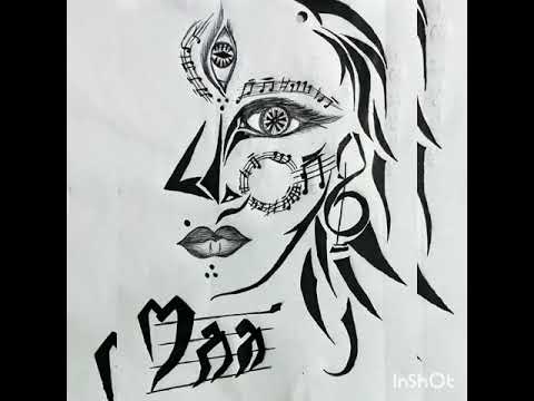 Beautiful sketch of ma durga #madurga #durga #maa #youtube #devimaa 🙏🙏✍️✍️