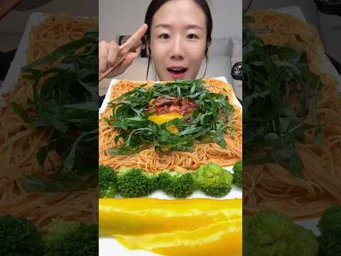 낙지젓 ￼들기름 카펠리니 한판만 #asmr