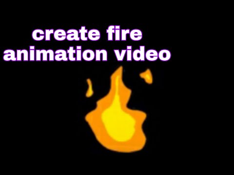 fire animation video with flipaclip