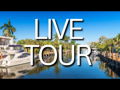 LIVE Tour of Pompano Beach FROM THE WATER!