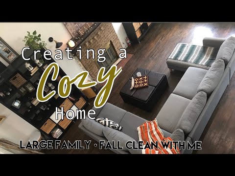 Large Family Clean with Me | Fall Clean and Decorate 🍁 with Me |  Fall Decor Ideas 2019