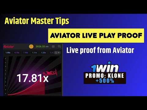 Aviator Master tips | Aviator in 1Win Games | Aviator live play proof