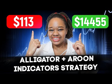 BINARY OPTIONS TRADING STRATEGY | ALLIGATOR + AROON INDICATOR PROFIT $113 TO $14455