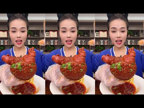 pig tripe mukbang