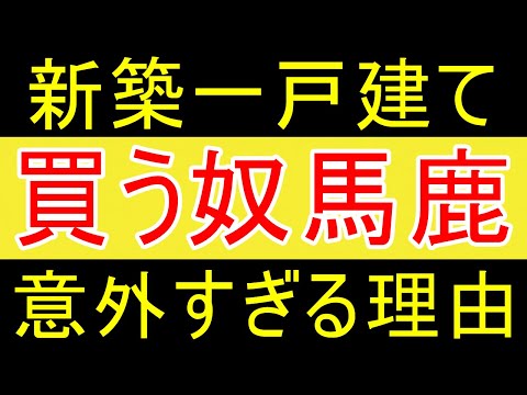 【意外な理由】新築戸建てを買う奴はやっぱり馬鹿だと思う無職ニート【FIRE2年目】【資産2058万円】