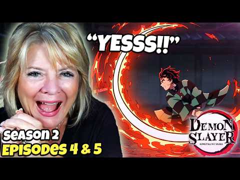 DAKI VS TANJIRO! Mom Reacts To DEMON SLAYER EP 4 & 5