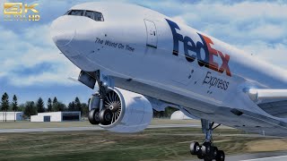 AEROFLY Scenic Route From Liege to Oakland | Boeing 777F