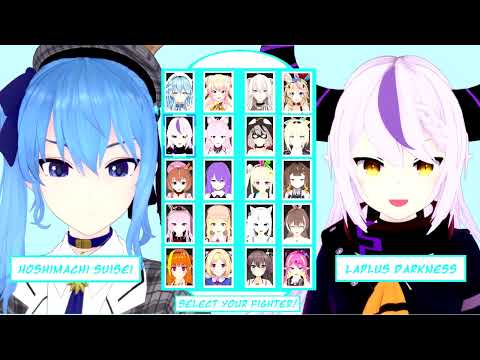 Hololive fighting game: Character selection screen (edit)