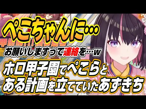 【ホロライブ切り抜き/AZKi】ホロ甲子園でぺこーらとある計画を立てていたあずきちとやいのやいの居酒屋に対するあずきちの女神過ぎる見解を語る