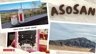 [Kyushu] Autumn Walk at Mt. Aso Kumamoto | Riding Aso Boy Train | Japan Volcano