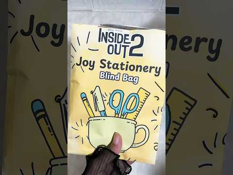 Inside Out 2 Joy Stationery 💛 Blind Bag #blindbag #asmr #squishy #insideout2 #unboxing #craft #joy