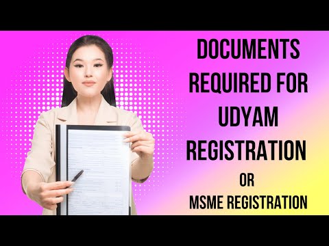 Documents required for Udyam Registration | MSME Registration documents. #msme #documentsrequired