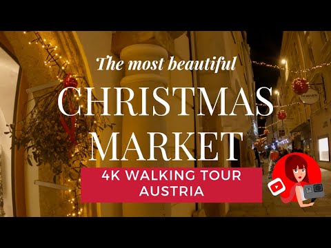 Most beautiful Christmas Market in Upper Austria, Wels 4K WALKING TOUR-Life in Austria