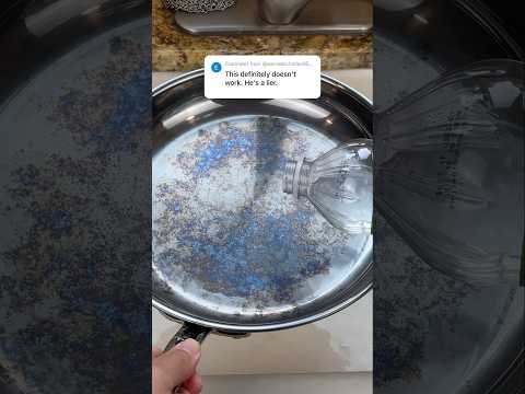 Remove Rainbow Stains From Cookware In Seconds (Uncut Video Proof)