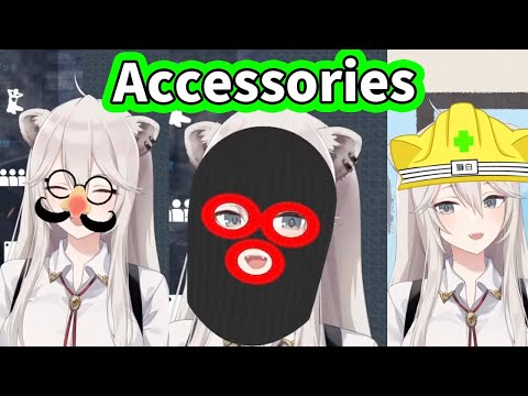 Botan plays with the New Live2D Accessories feature [ENG Subbed Hololive]