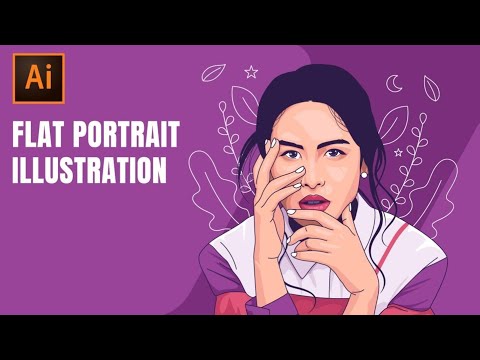 How to Create Vector Portrait Illustration Photo in Adobe Illustrator | Vector Design | Maudy Ayunda