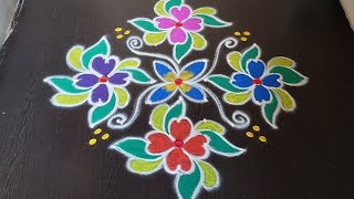 Daily rangolis | flower rangoli designs | muggulu | kolams | Pandaga muggulu | sukravaram muggulu.