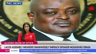 BREAKING: Mudashiru Obasa Impeached As Speaker Of Lagos State Assembly