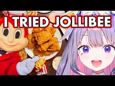 Biboo Tried Jollibee for the FIRST TIME EVER 【Hololive EN】