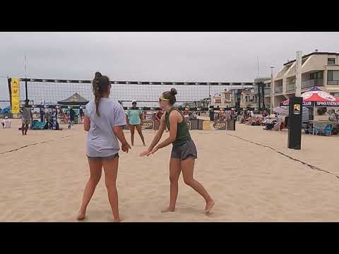 2022 AVPJunior Nationals - Girls 18U Day 2 Pool A - Rondon/Nieves vs Edwards/Schrock Set 1