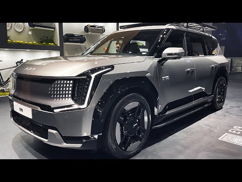 2024 New KIA EV9 EXTERIOR or INTERIOR Walkaround.(4K)