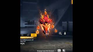 Hybrid explosion backpack skin free fire | Rampage event 4.0 | Rampage event 2022 | #gloowall #ff