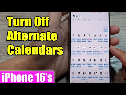 iPhone 16/16 Pro Max: How to Turn Off Alternate Calendars