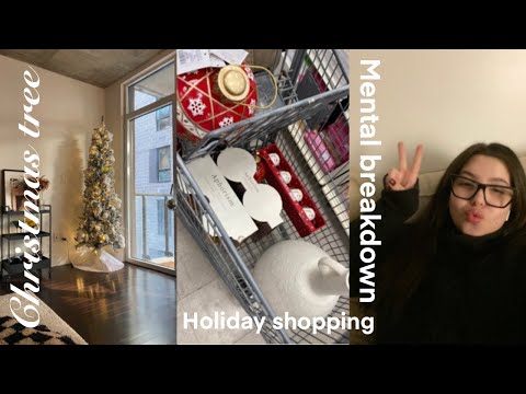 VLOG 63: Christmas decor shopping & Decorating the tree + I cry a lot